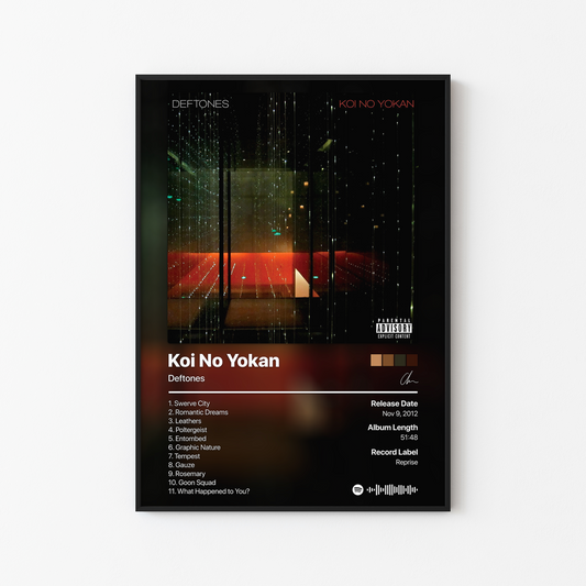 Deftones Koi No Yokan Album Poster