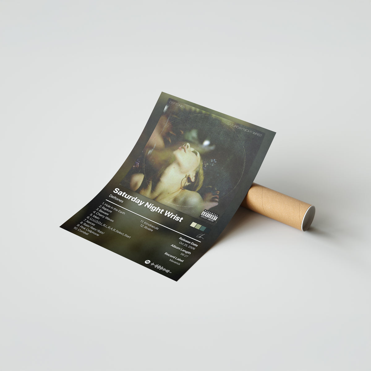 Deftones Saturday Night Wrist Album Poster
