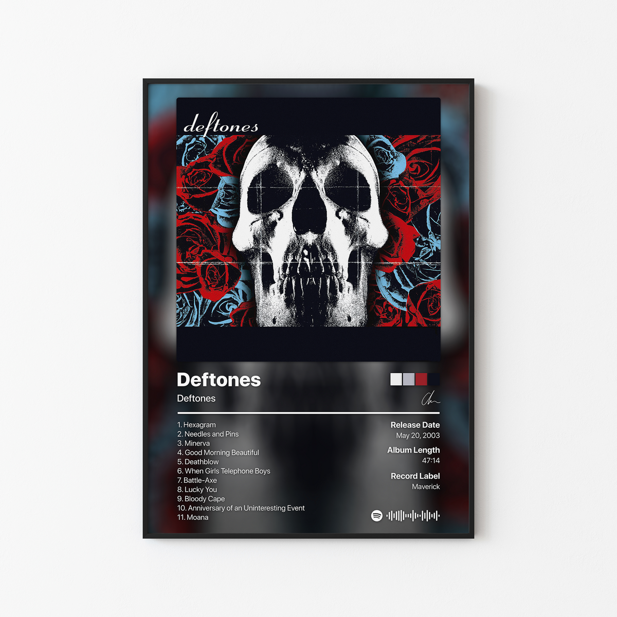 Deftones Self Titled Album Poster