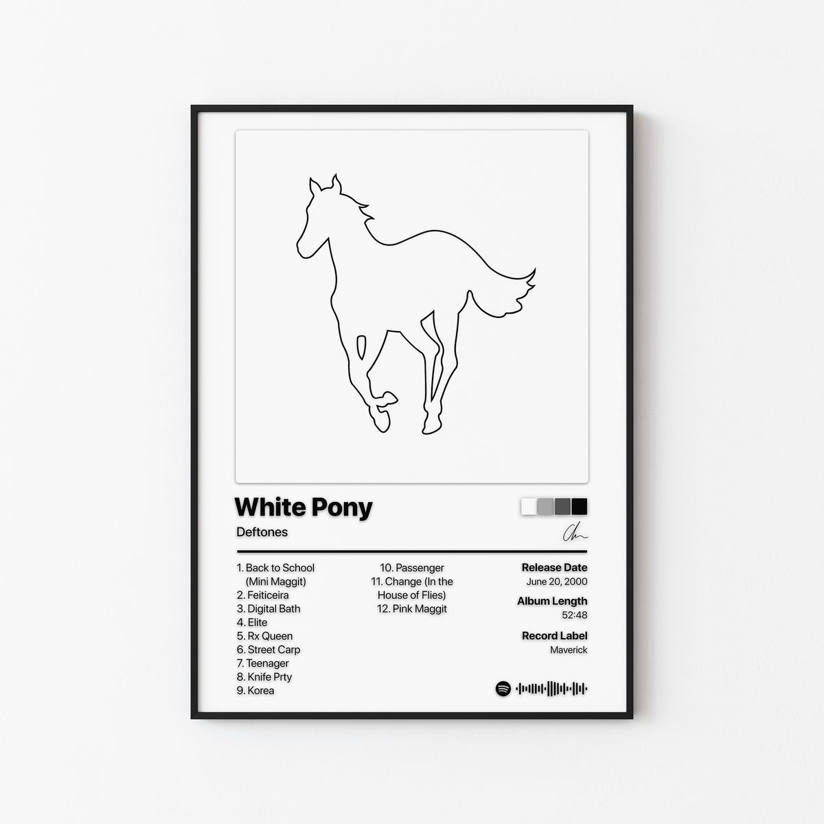 Deftones White Pony Album Poster