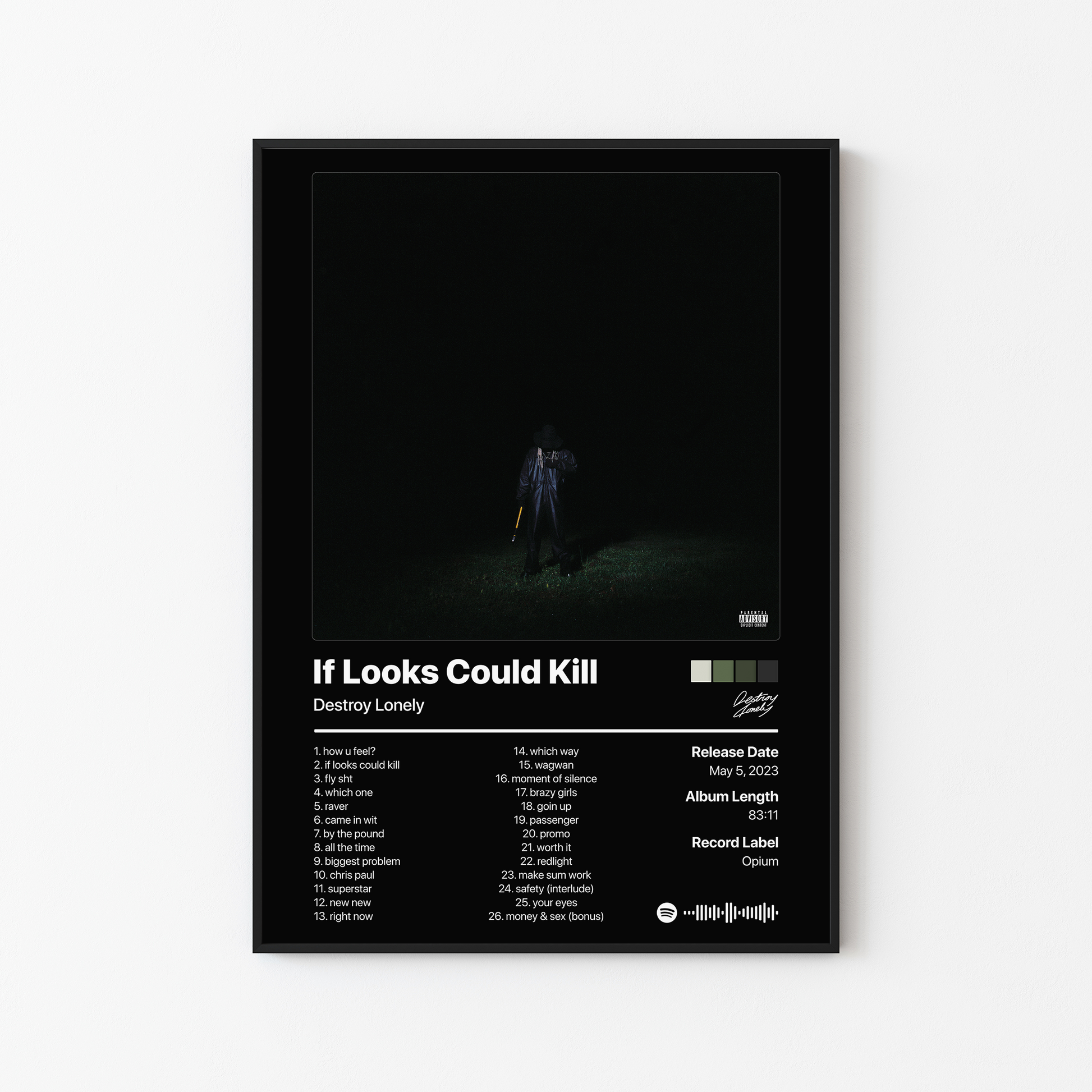 Destroy Lonely If Looks Could Kill Album Poster