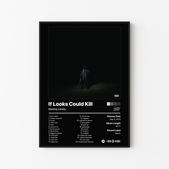 Destroy Lonely If Looks Could Kill Album Poster