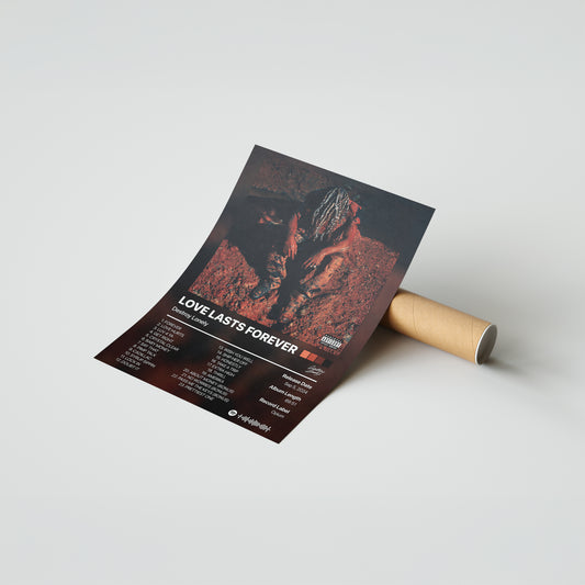Destroy Lonely LOVE LASTS FOREVER Album Poster