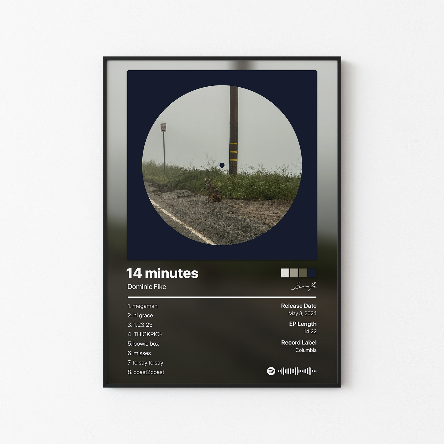 Dominic Fike 14 minutes Album Poster