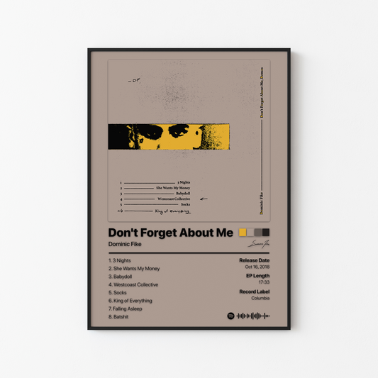 Dominic Fike Don't Forget About Me, Demos Album Poster