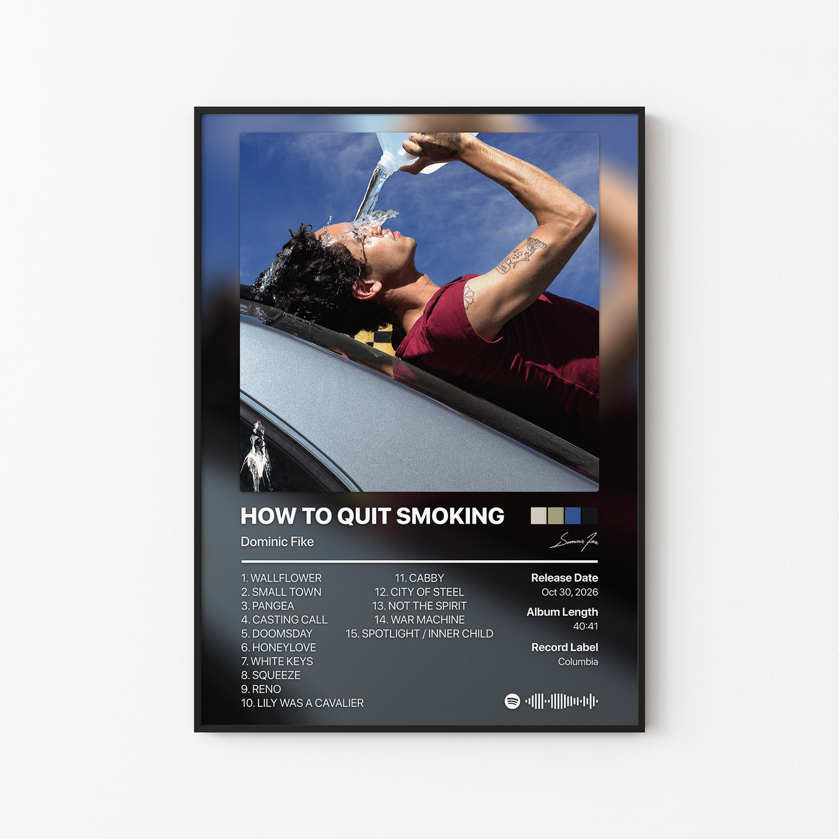 Dominic Fike HOW TO QUIT SMOKING Album Poster