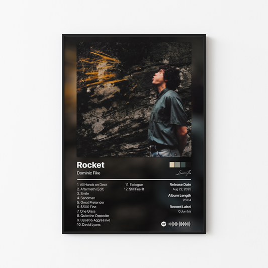 Dominic Fike Rocket Album Poster