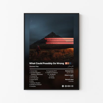 Dominic Fike What Could Possibly Go Wrong Album Poster