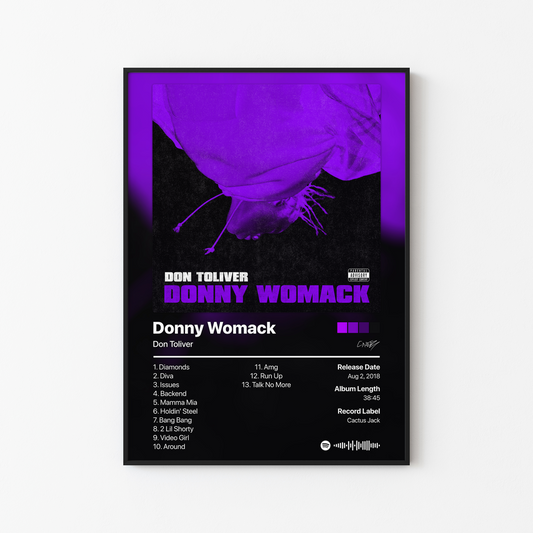 Don Toliver Donny Womack Album Poster