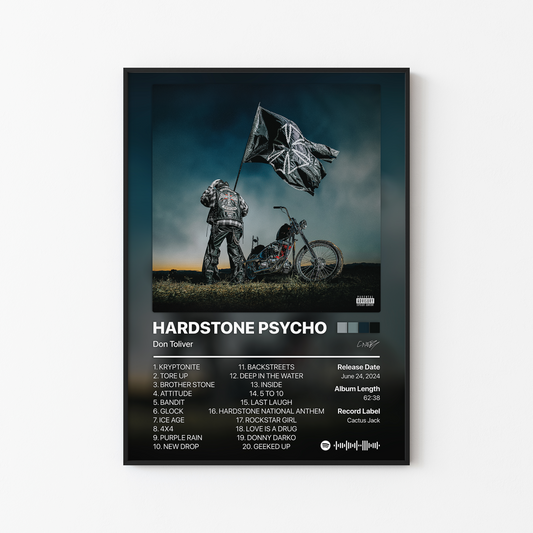 Don Toliver HARDSTONE PSYCHO Album Poster