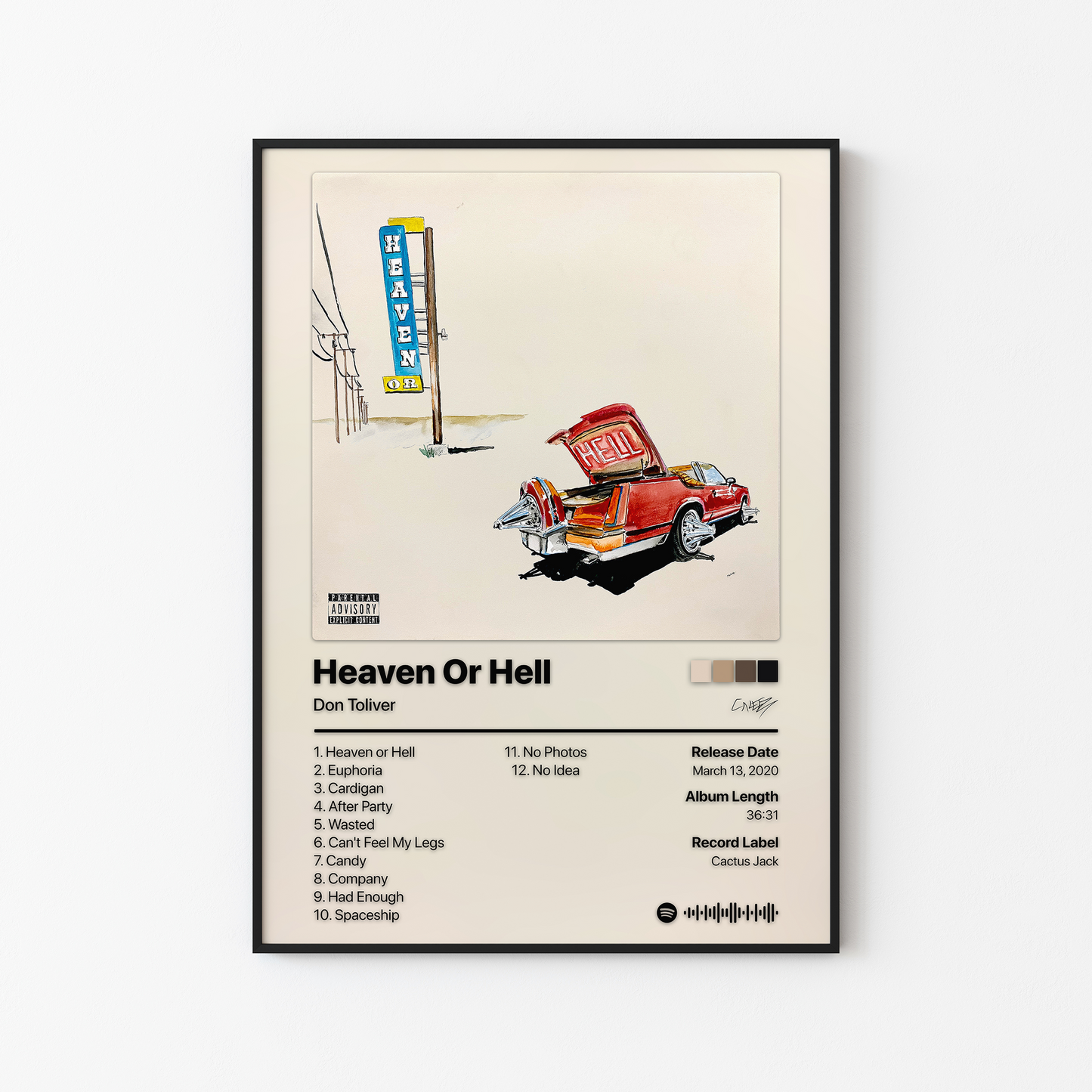 Don Toliver Heaven Or Hell Album Poster