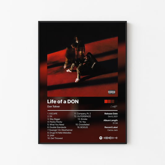 Don Toliver Life of a DON Album Poster