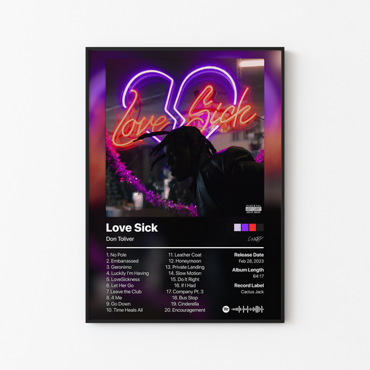 Don Toliver Love Sick (Deluxe) Album Poster