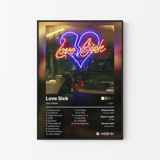 Don Toliver Love Sick Album Poster