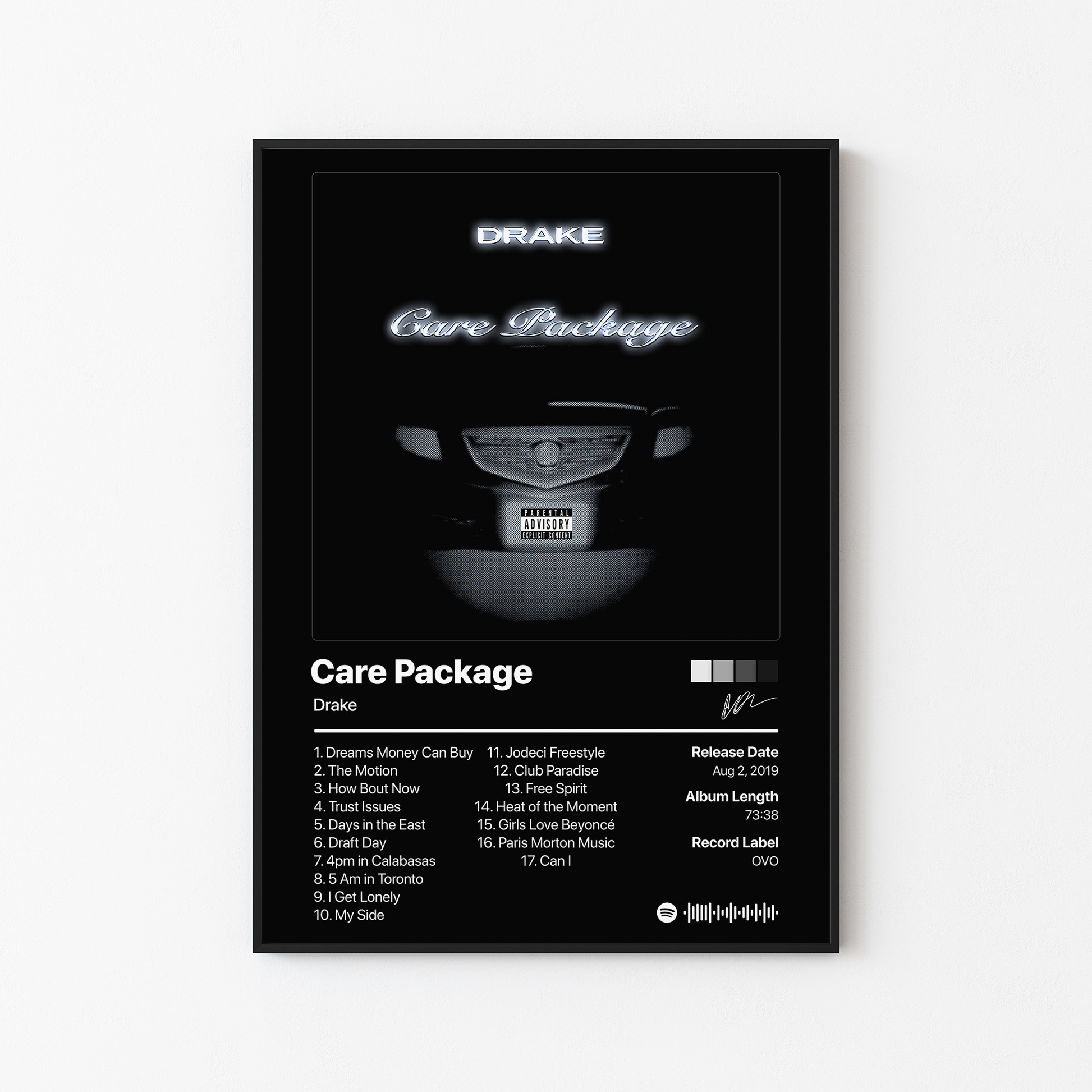 Drake Care Package Album Poster
