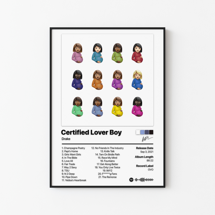 Drake Certified Lover Boy Album Poster