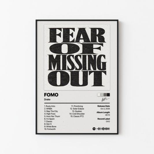 Drake FOMO Album Poster