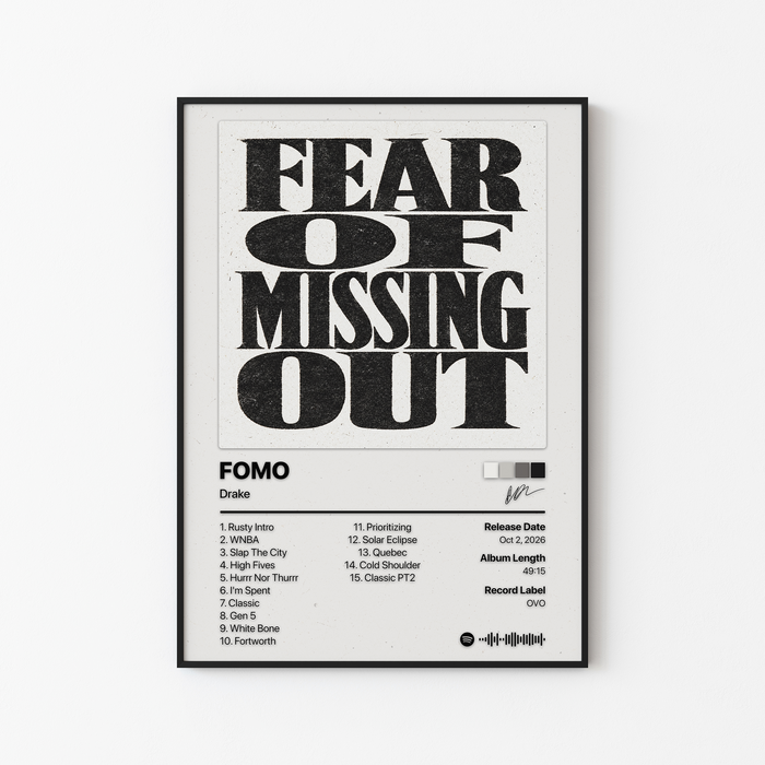 Drake FOMO Album Poster
