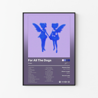 Drake For All The Dogs Scary Hours Edition Album Poster