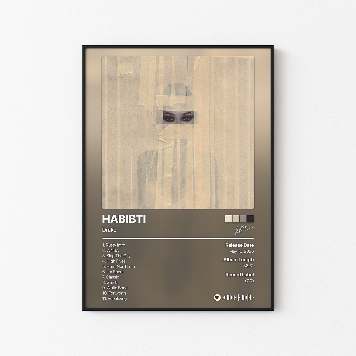 Drake HABIBTI Album Poster