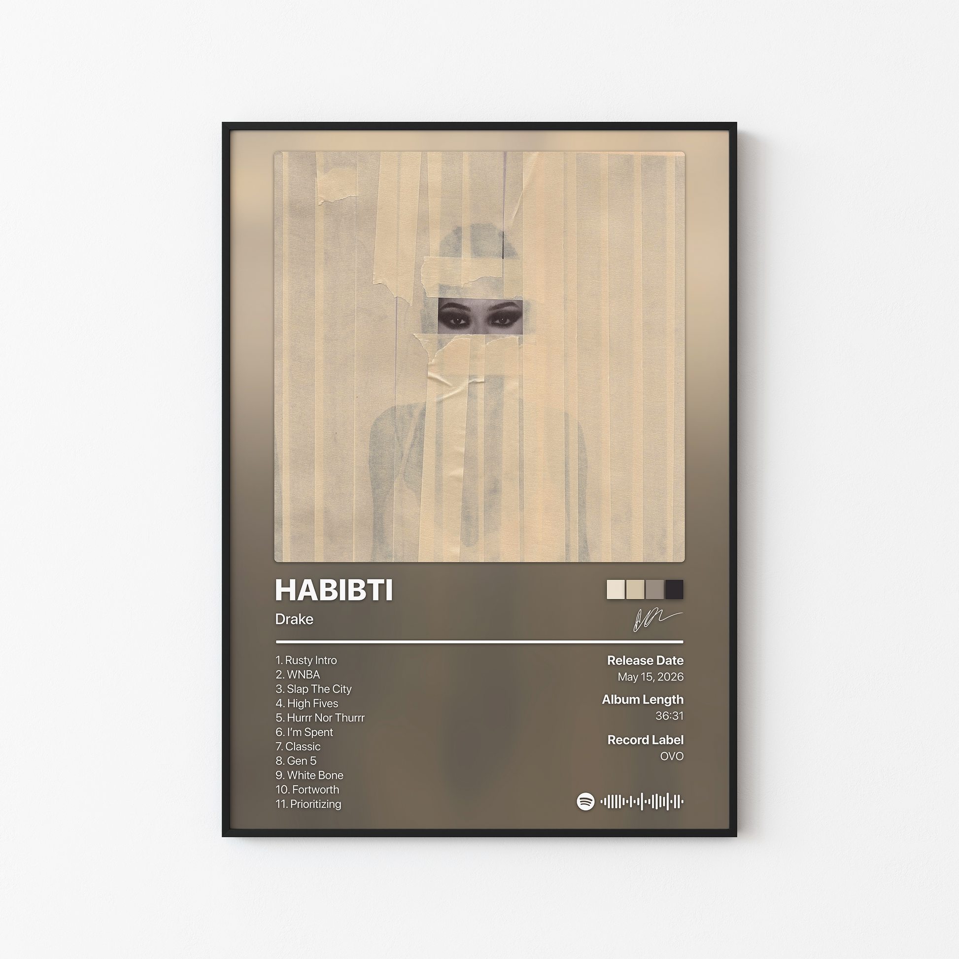 Drake HABIBTI Album Poster