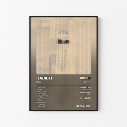 Drake HABIBTI Album Poster