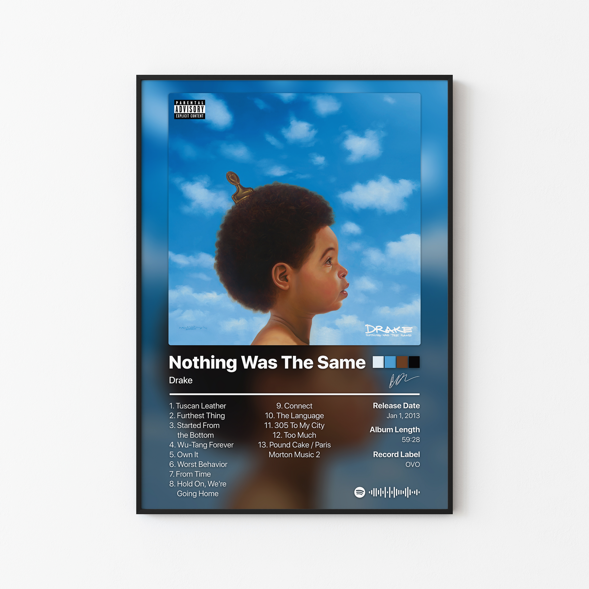 Drake Nothing Was The Same Album Poster