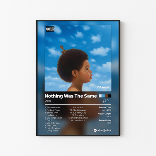 Drake Nothing Was The Same Album Poster