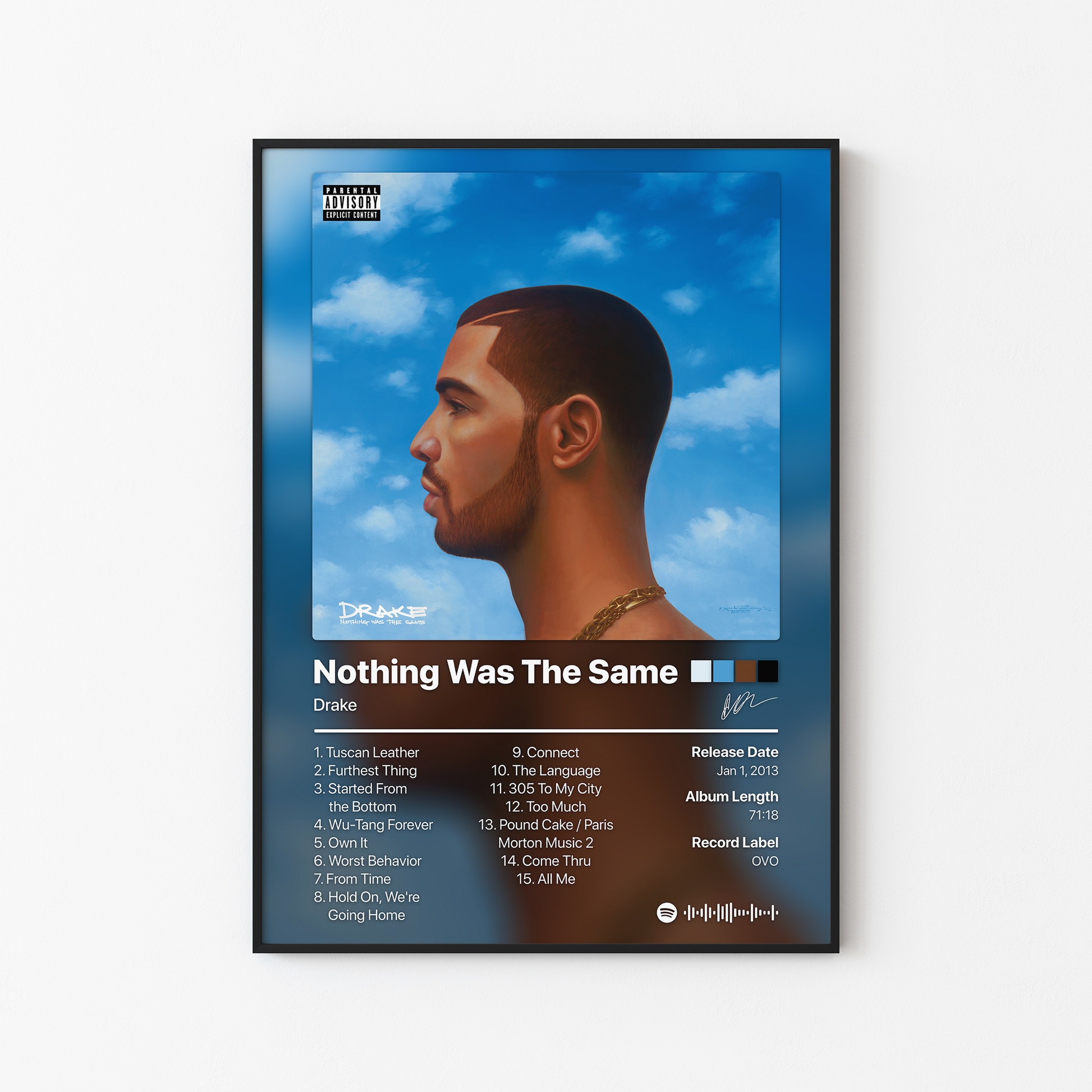 Drake Nothing Was The Same (Deluxe) Album Poster