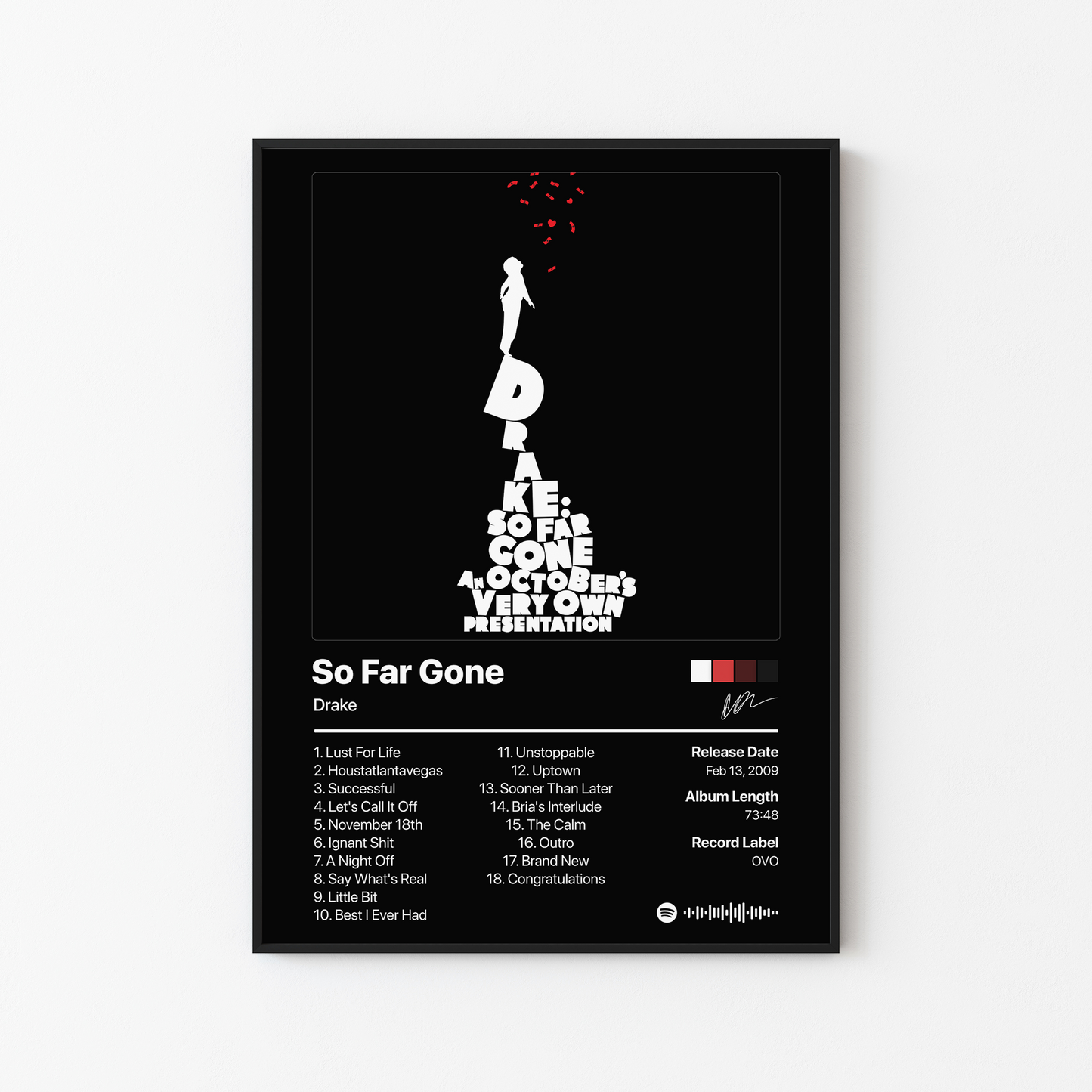 Drake So Far Gone Album Poster