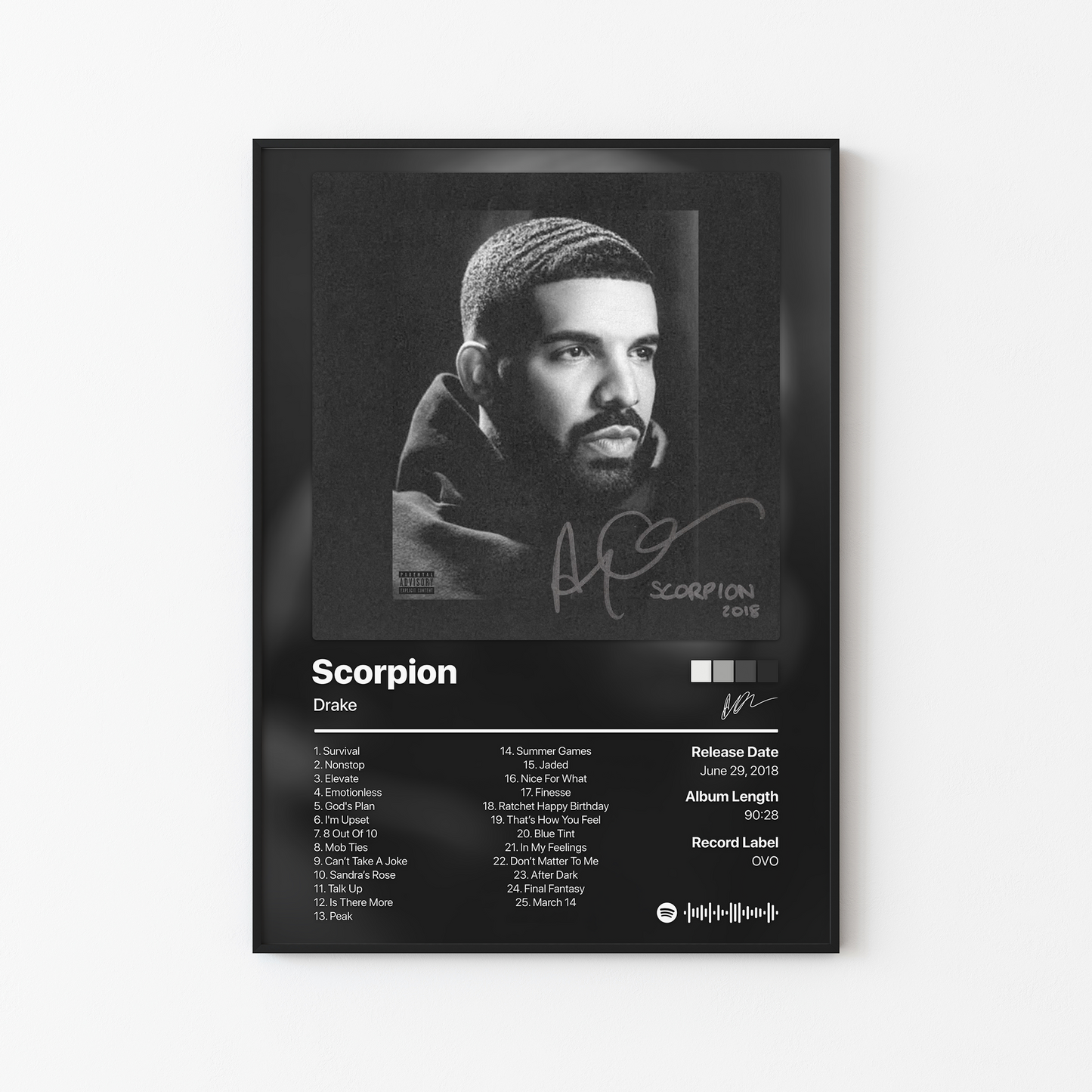 Drake Scorpion Album Poster