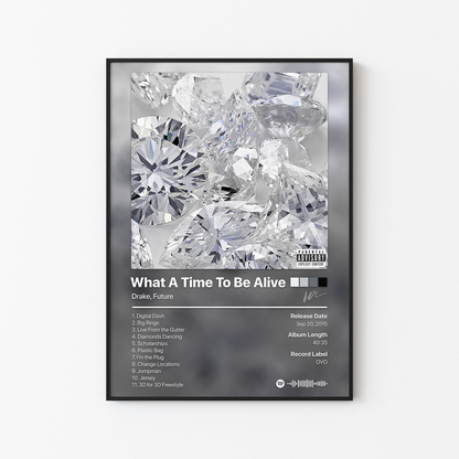 Drake What A Time To Be Alive Album Poster