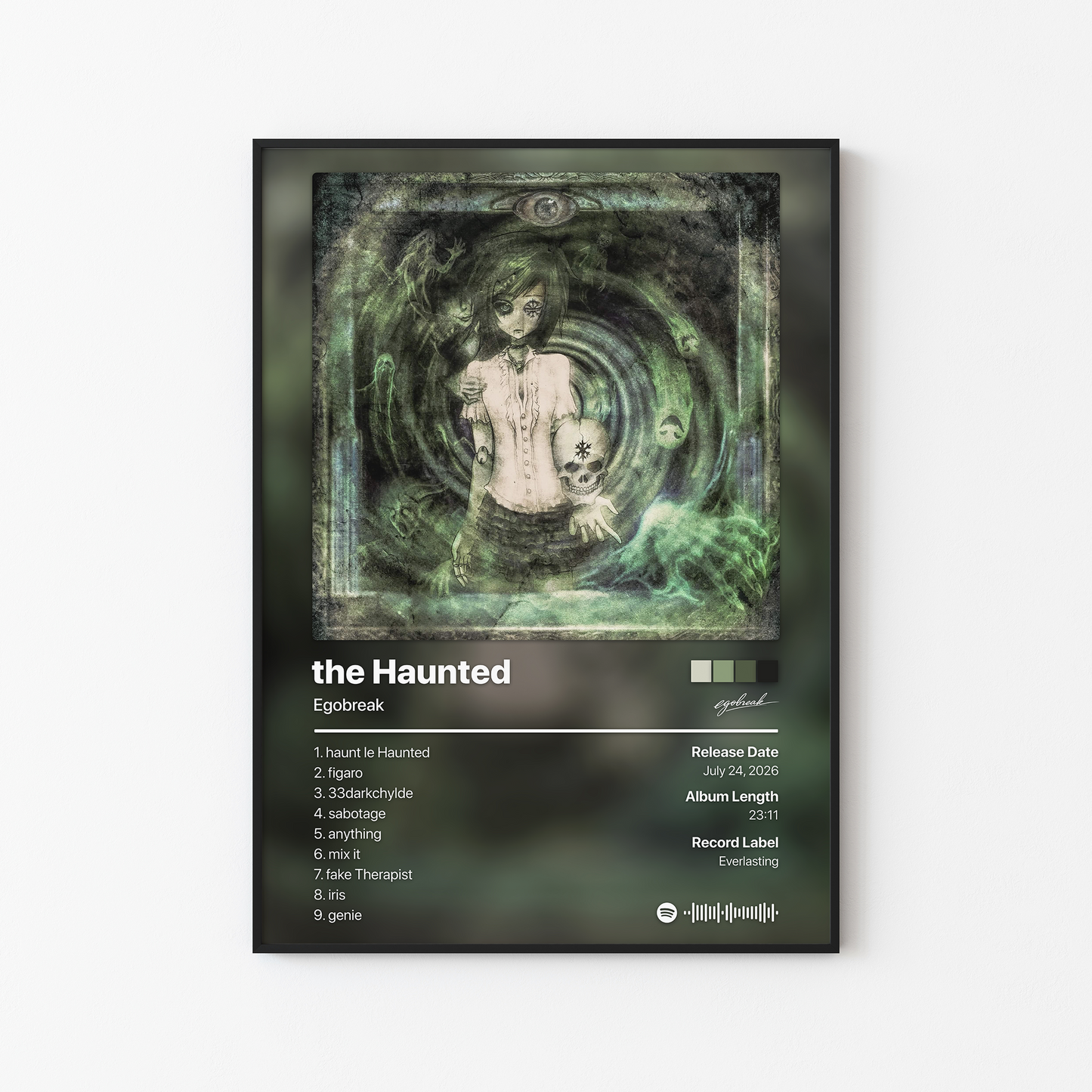 Egobreak the Haunted Album Poster