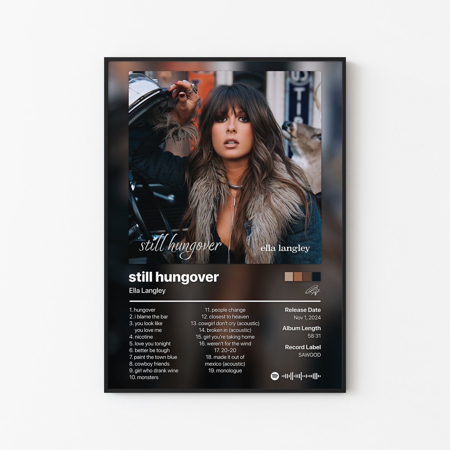 Ella Langley still hungover Album Poster