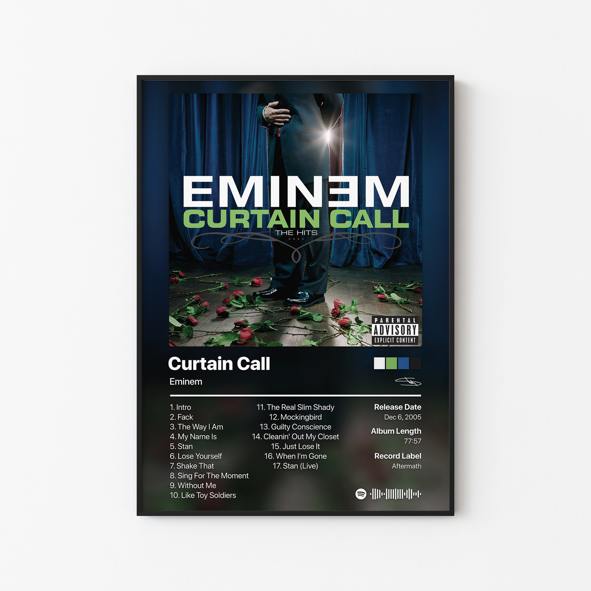 Eminem Curtain Call: The Hits Album Poster