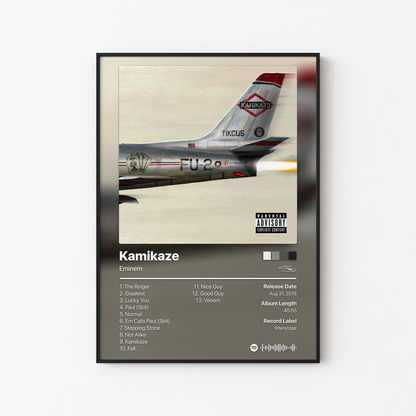 Eminem Kamikaze Album Poster