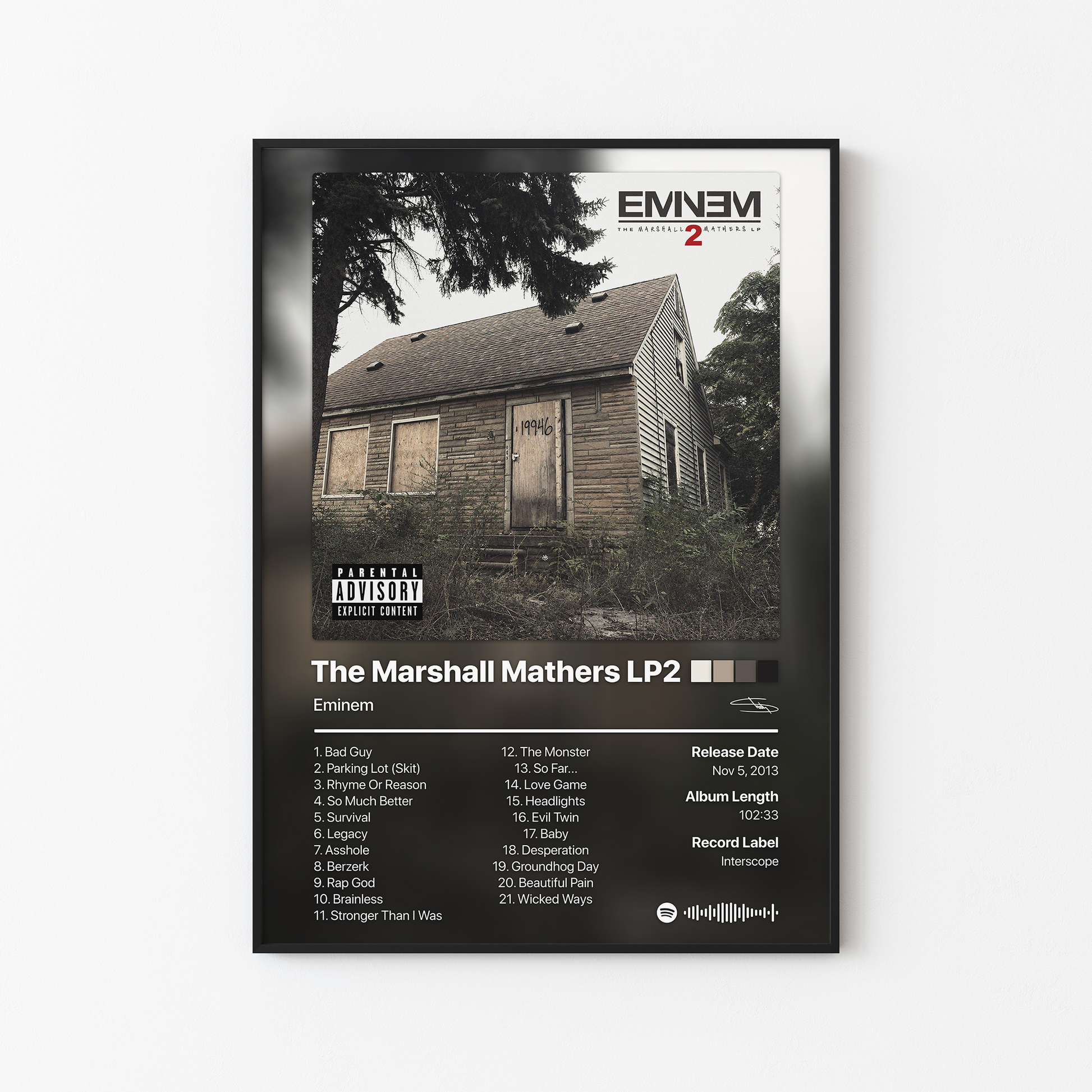 Eminem The Marshall Mathers LP2 Album Poster