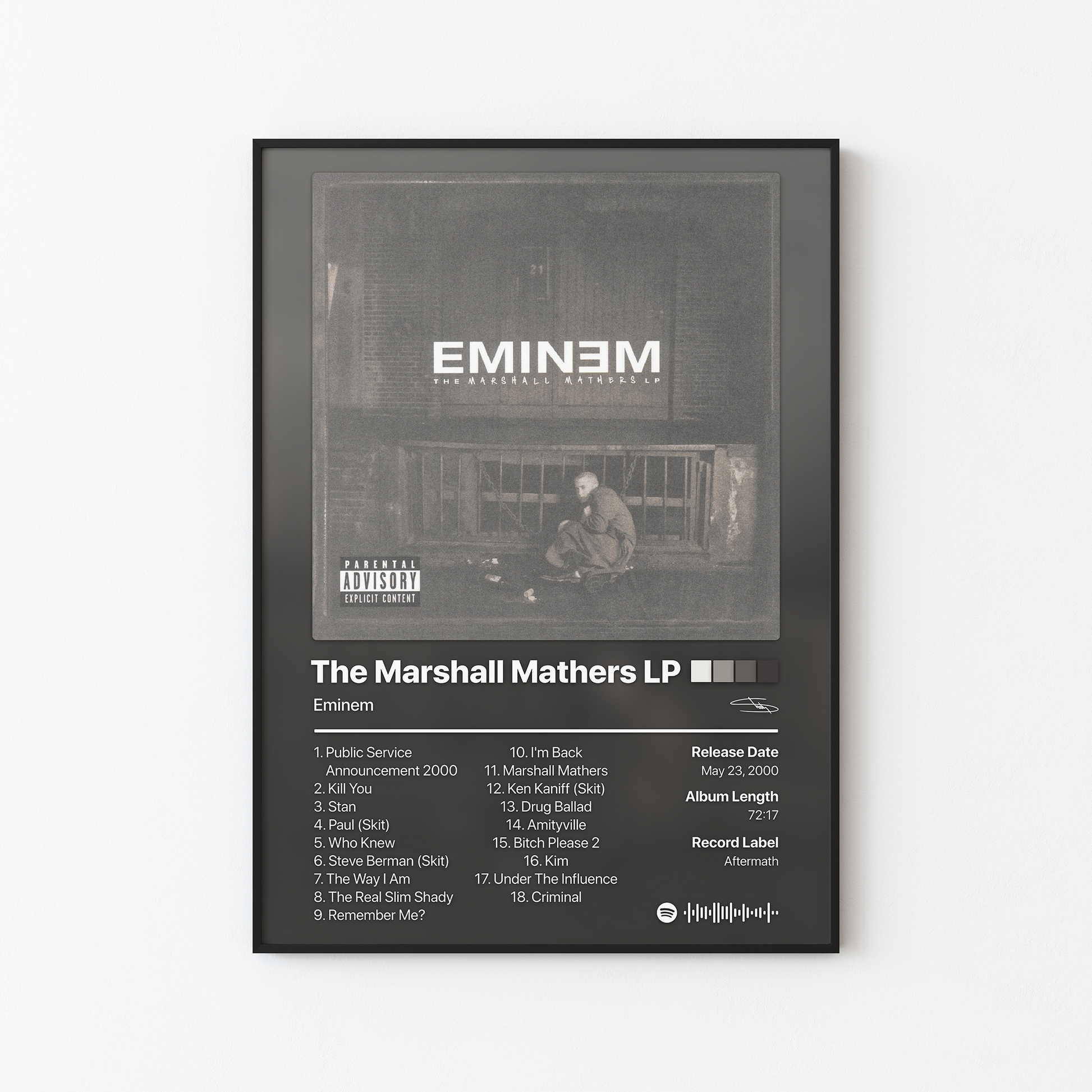 Eminem The Marshall Mathers LP Album Poster
