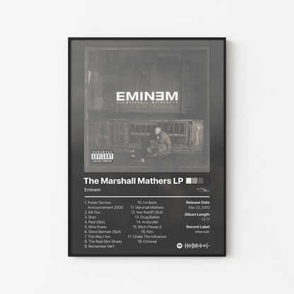 Eminem The Marshall Mathers LP Album Poster