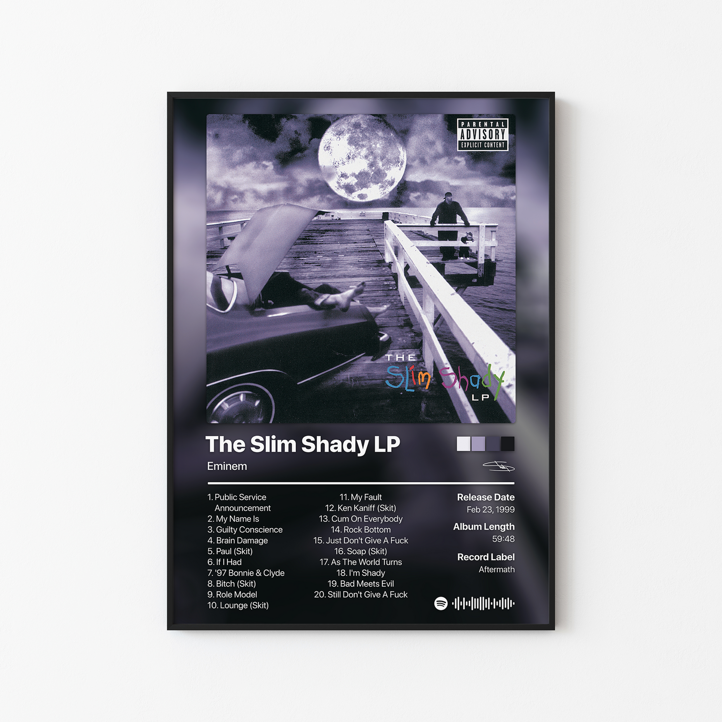 Eminem The Slim Shady LP Album Poster