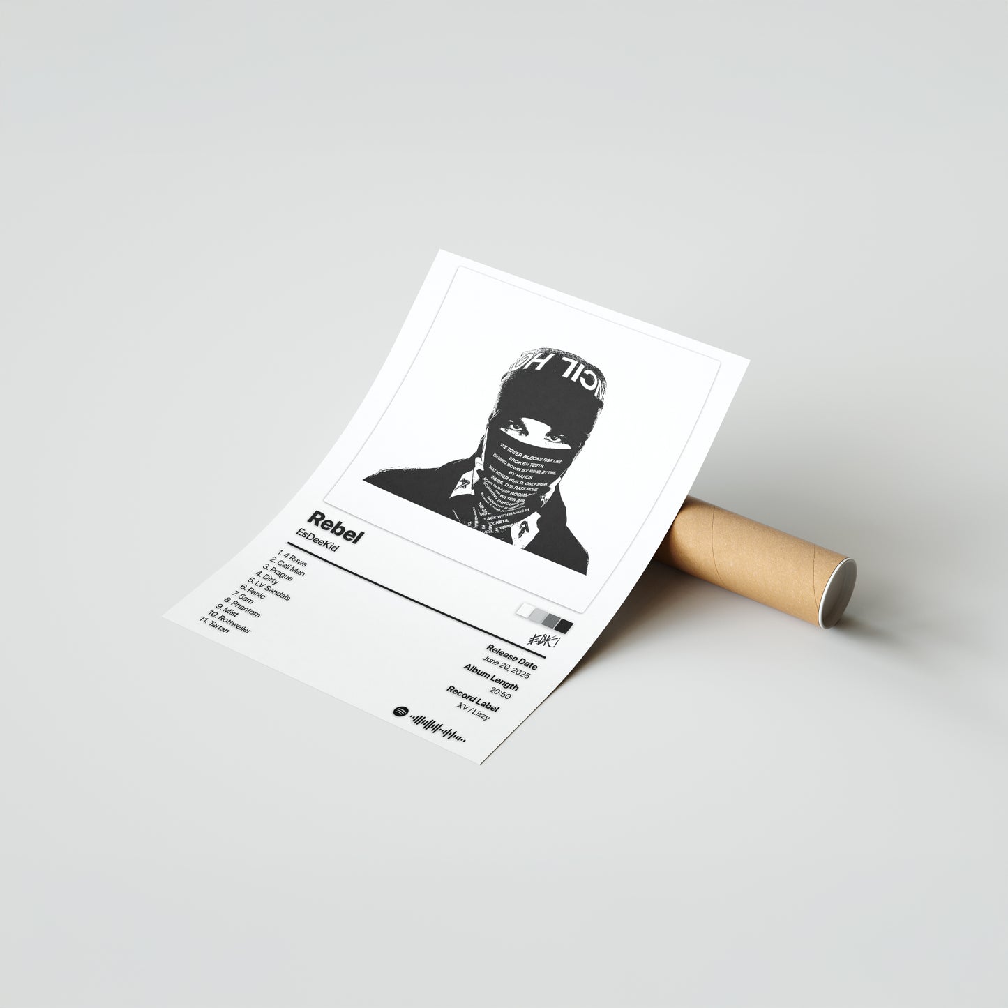EsDeeKid Rebel Album Poster