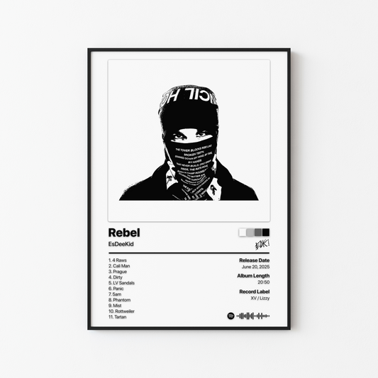 EsDeeKid Rebel Album Poster