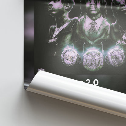 Polo G Hall of Fame 2.0 Album Poster