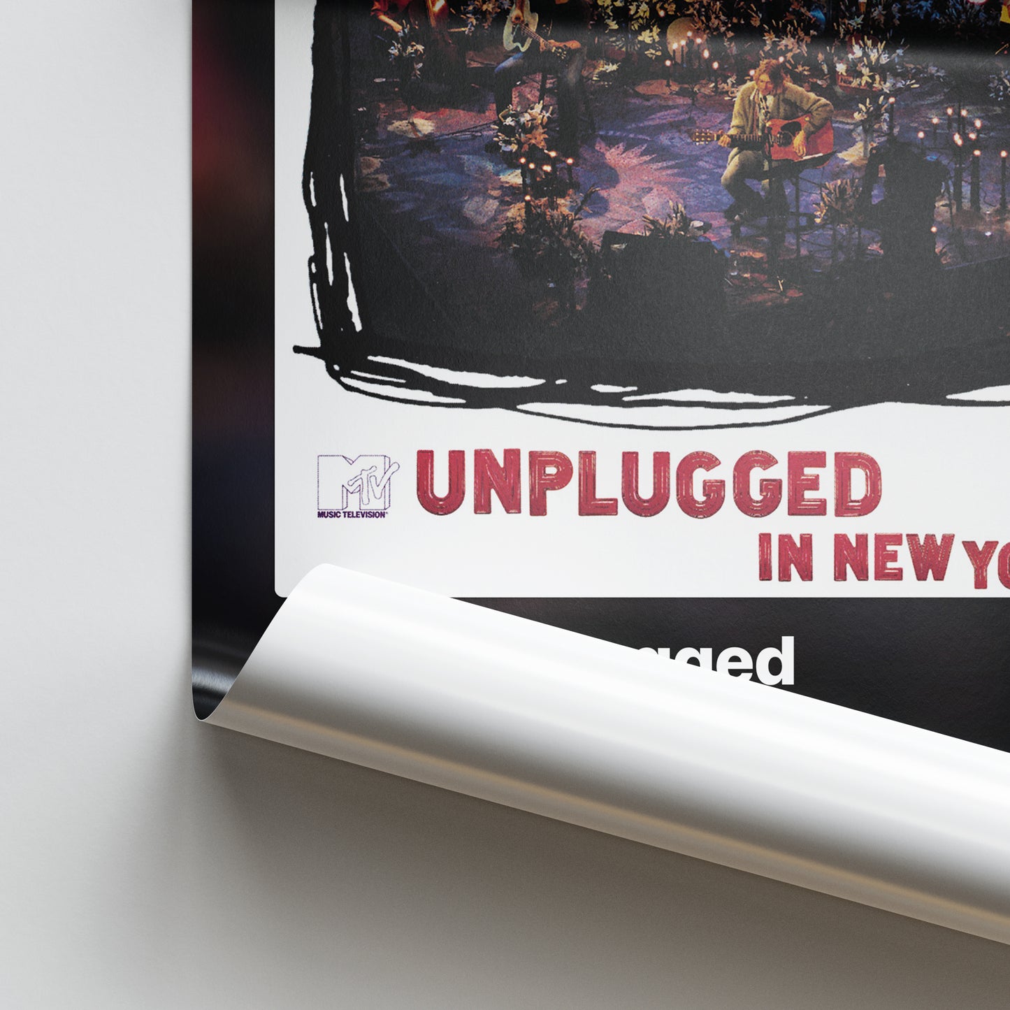 Nirvana MTV Unplugged In New York Album Poster