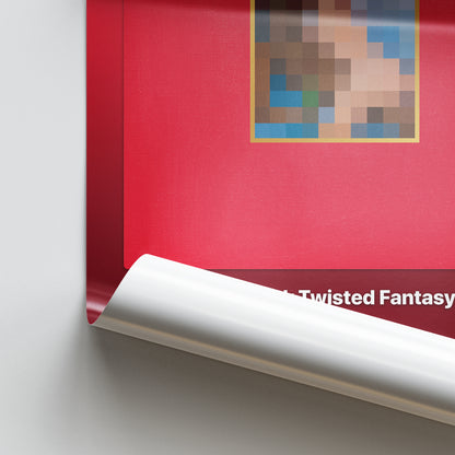 Kanye West My Beautiful Dark Twisted Fantasy Album Poster