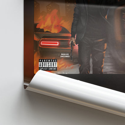 Glokk40Spaz 2wo Glokks Album Poster