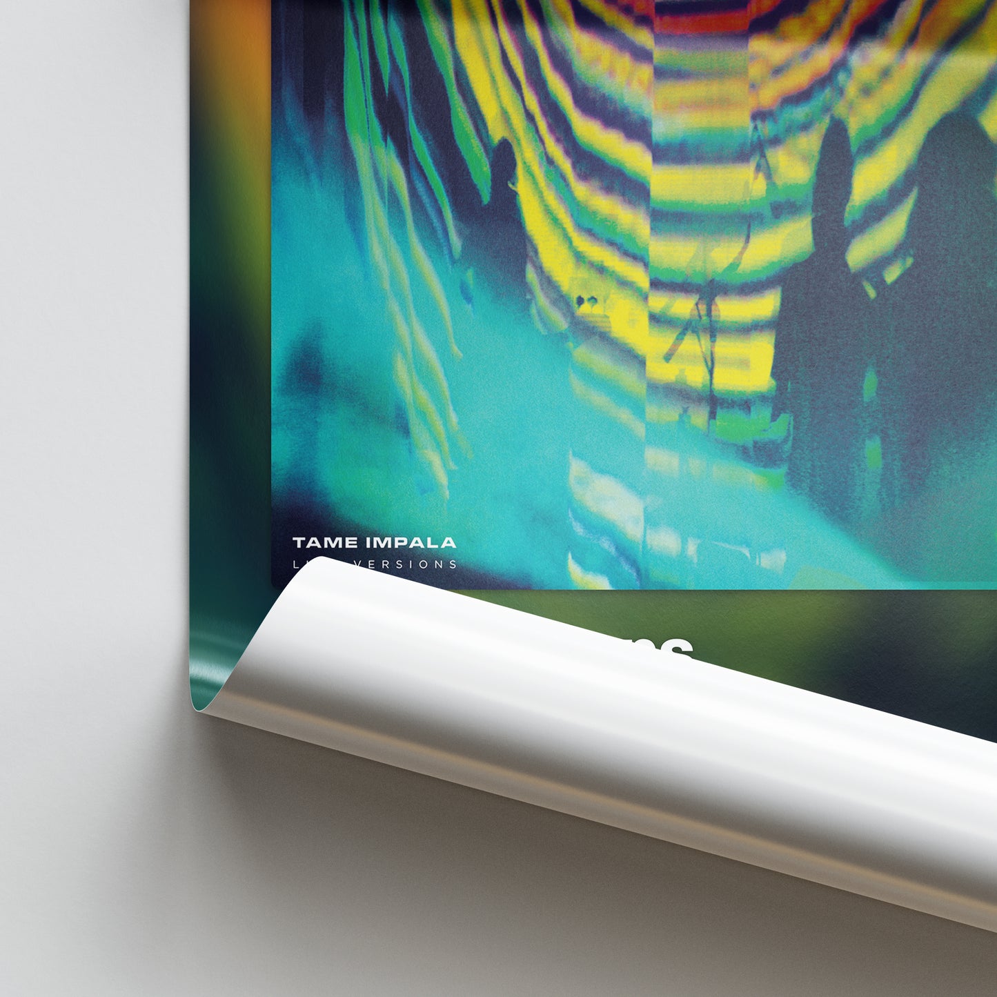 Tame Impala Live Versions Album Poster