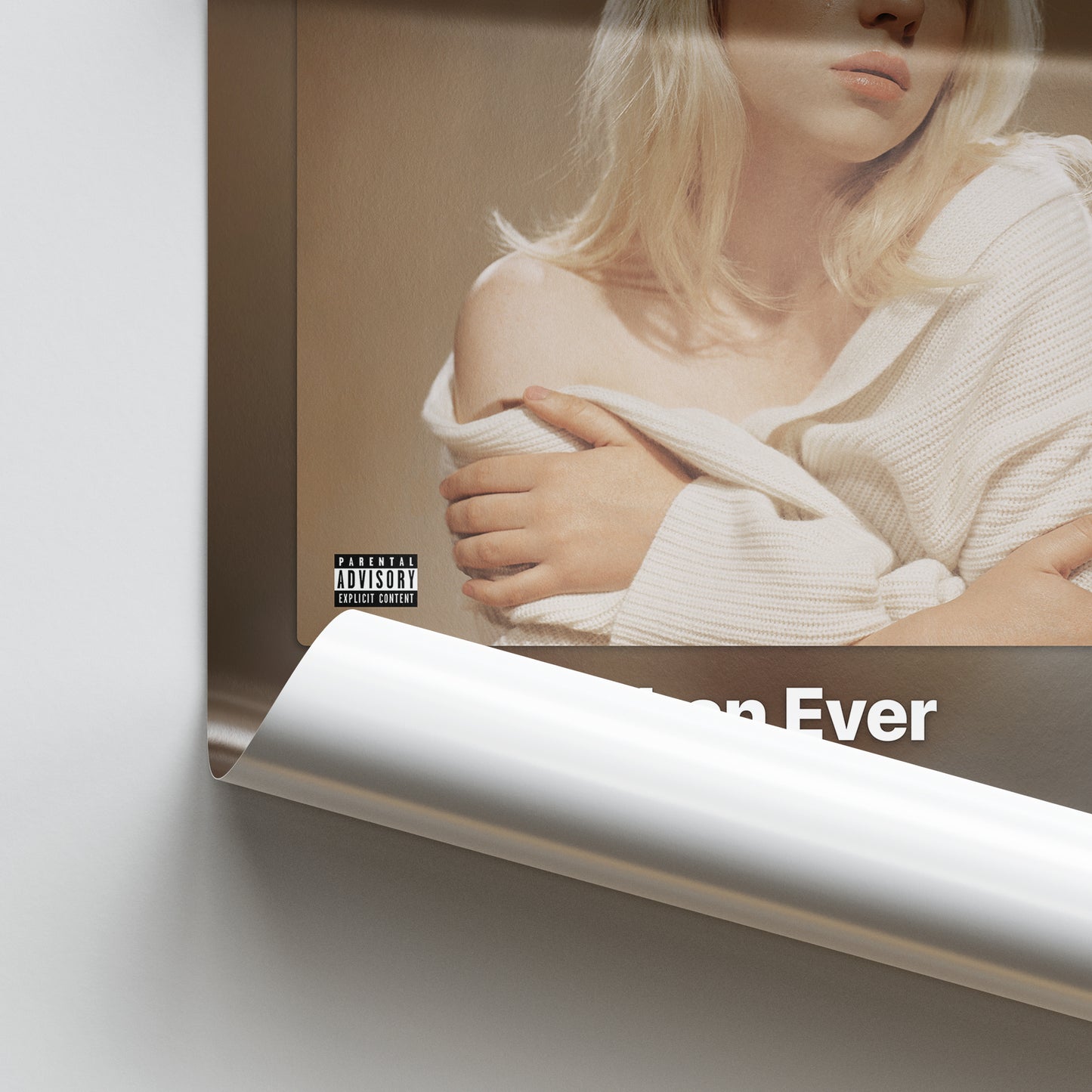 Billie Eilish Happier Than Ever Album Poster