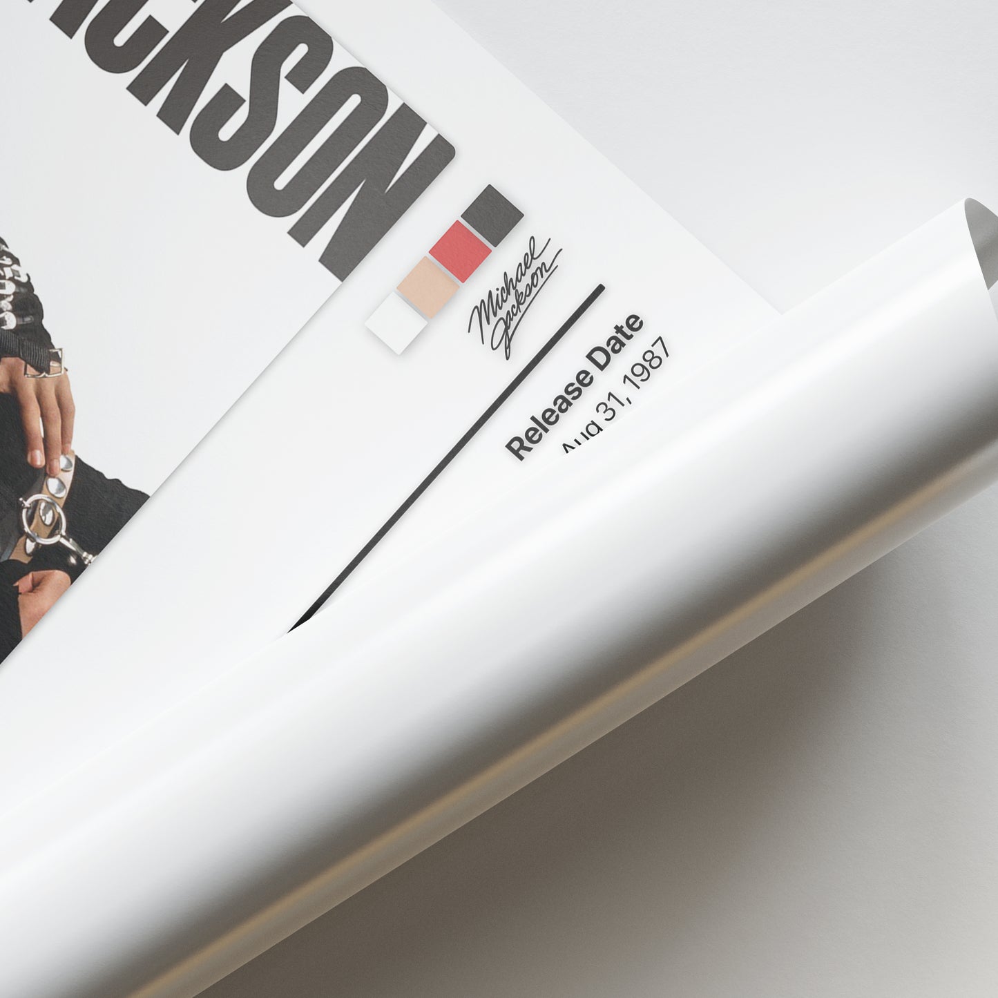 Michael Jackson Bad Album Poster