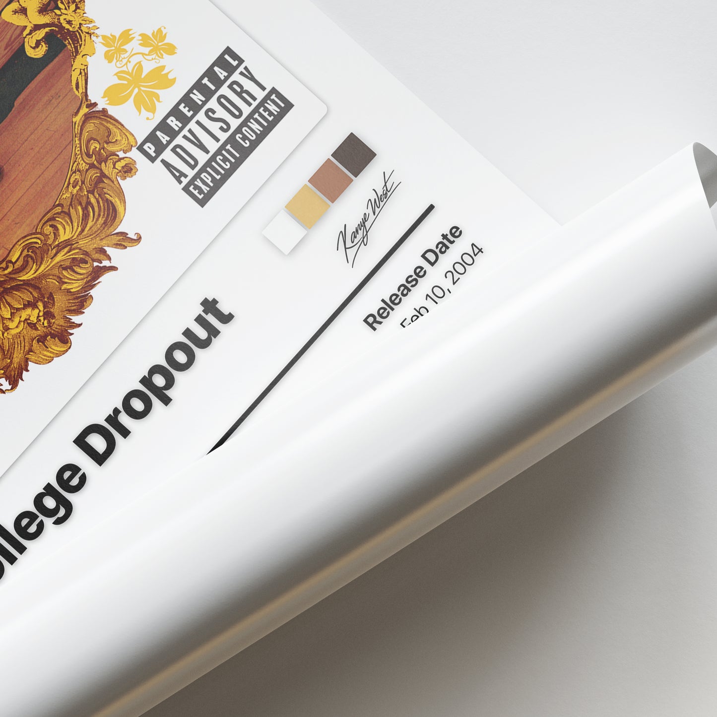 Kanye West The College Dropout Album Poster
